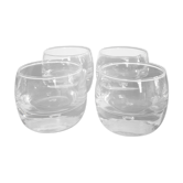 Series of 4 Kosta Boda "rondo" glasses by Vicky Lindstrand from the 70s