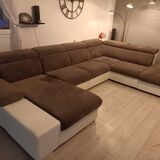 Sofa U gray and white