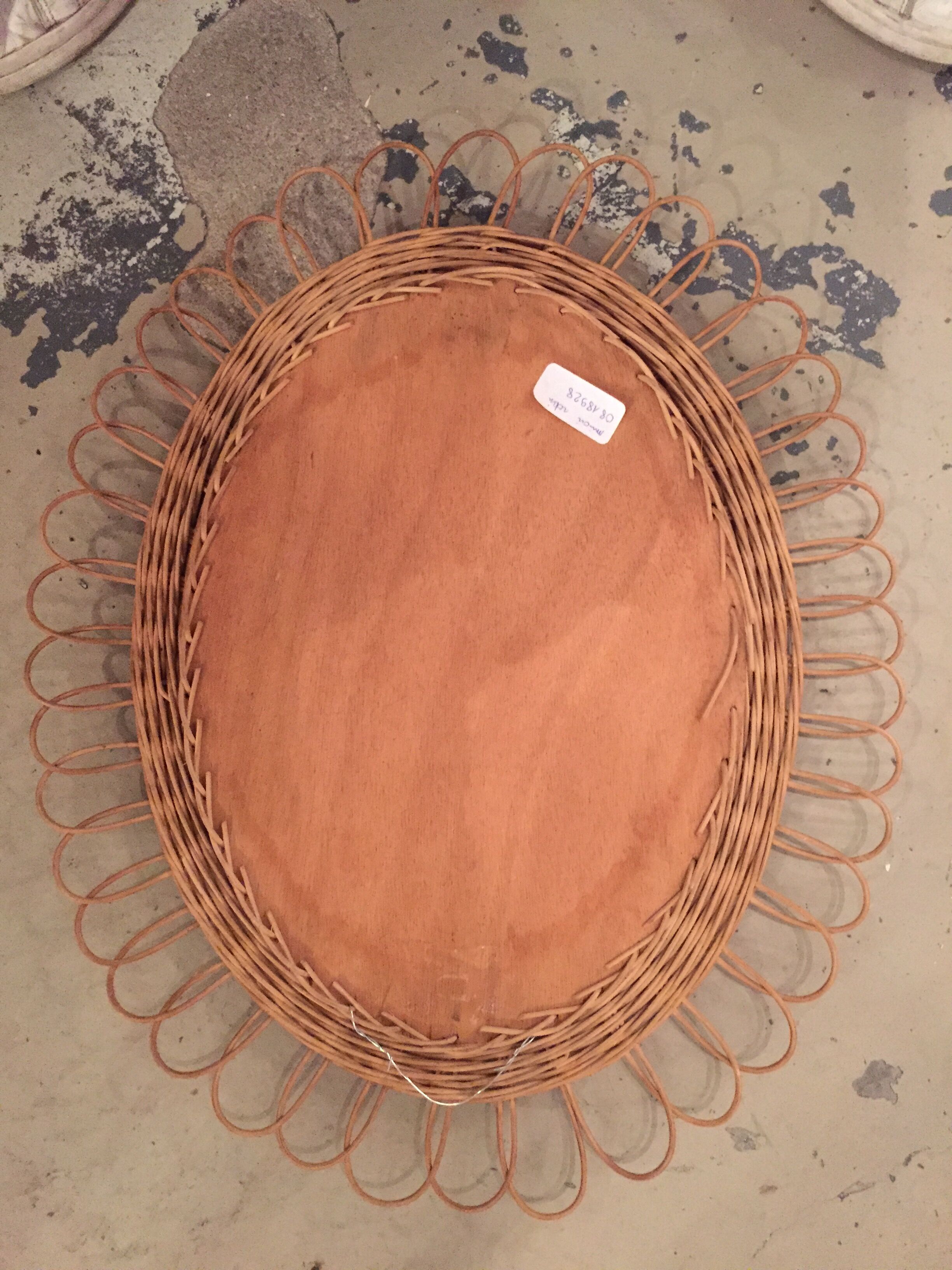 Mirror rattan Sun 45 x 36 cm