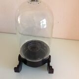 Long porthole wall lamp in glass and bakelite industrial style