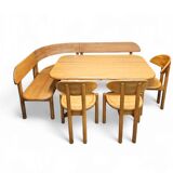 Very rare Ansager mobler set, table , sofa 3x chairs / corner bench