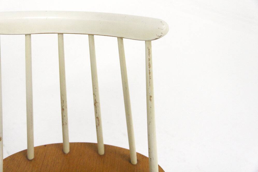 Set of 4 "Fanett" chairs in teak by Ilmari Tapiovaara, Sweden, 1960.