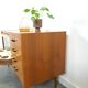 Fineer dressoir met draaibare bar en lades, barkast
