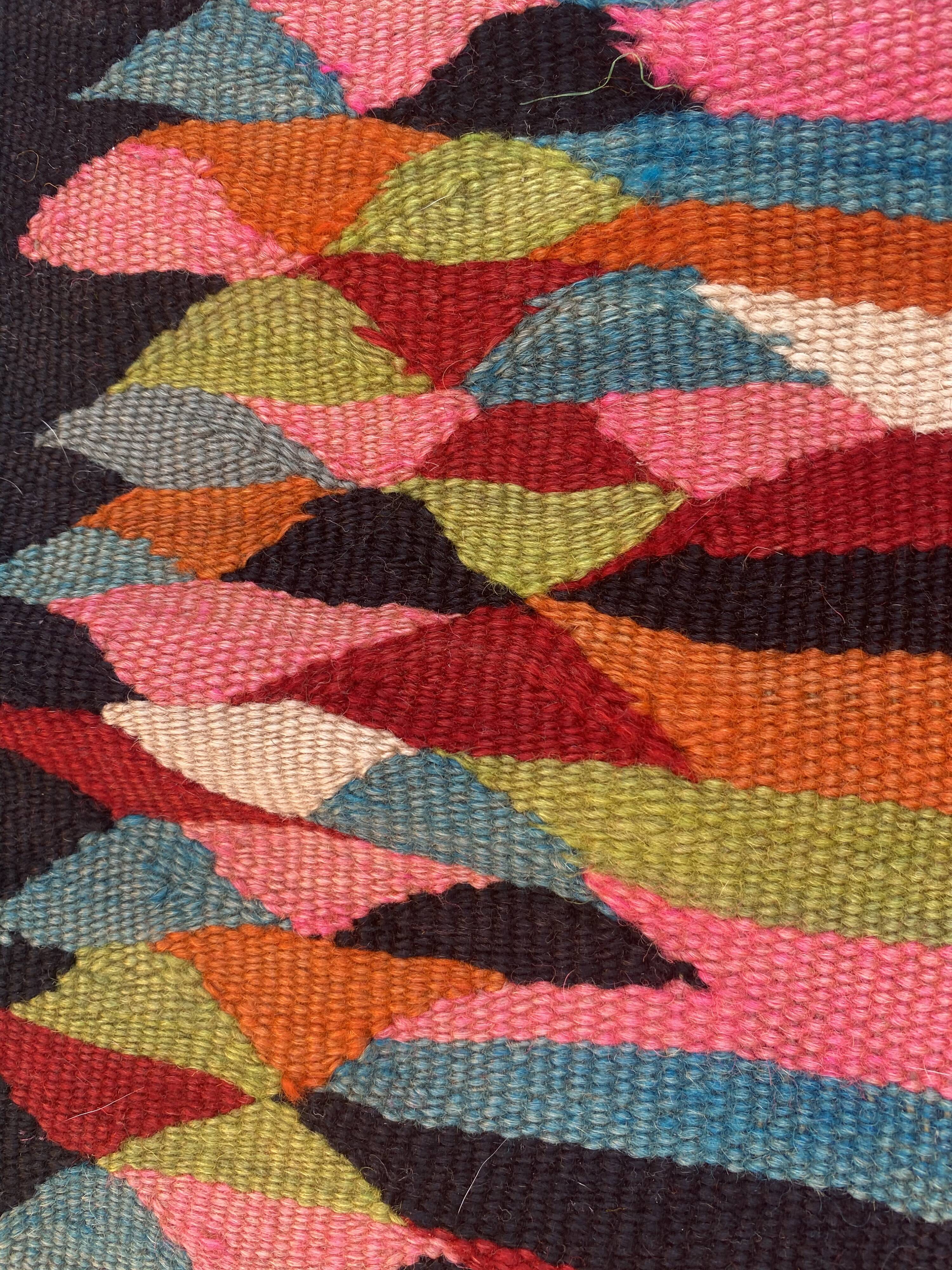 Very beautiful large old Kilim of Morocco 136x216 cm