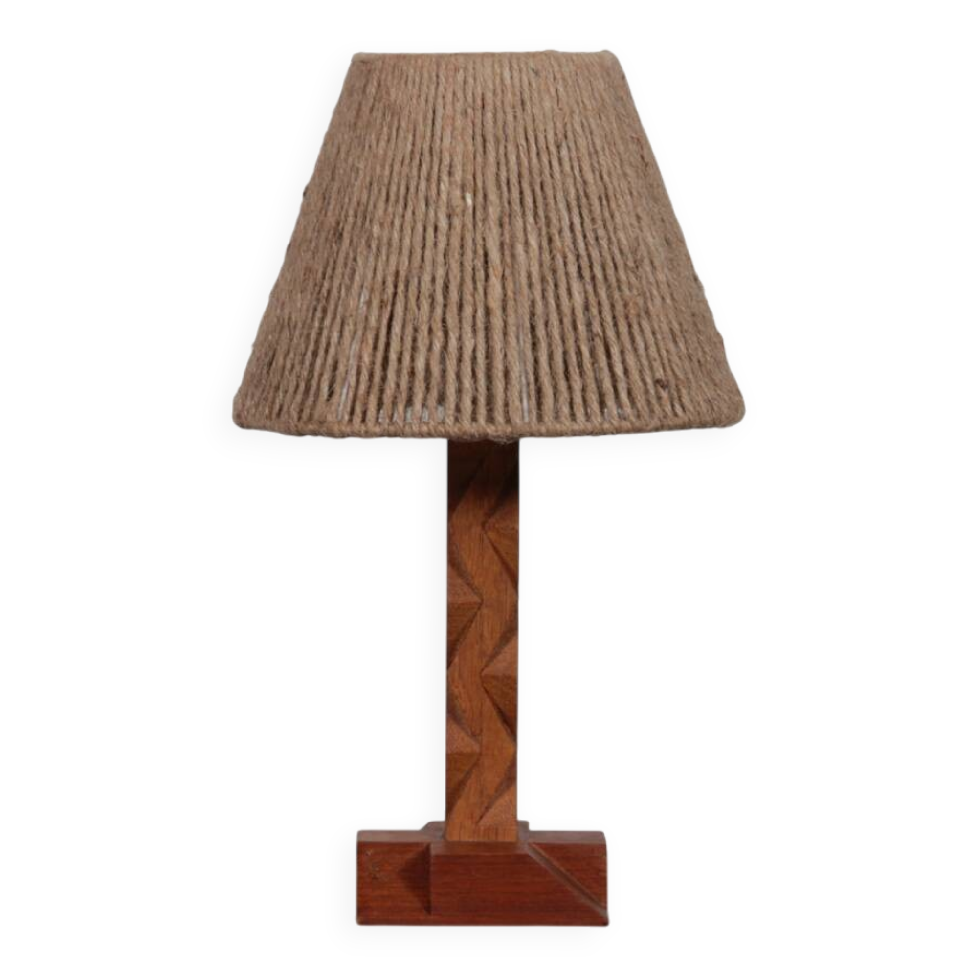 Lampe vintage en bois 1960