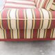 American sofa and armchair in original striped fabric from the 1970s