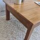 Vintage rectangular wooden coffee table