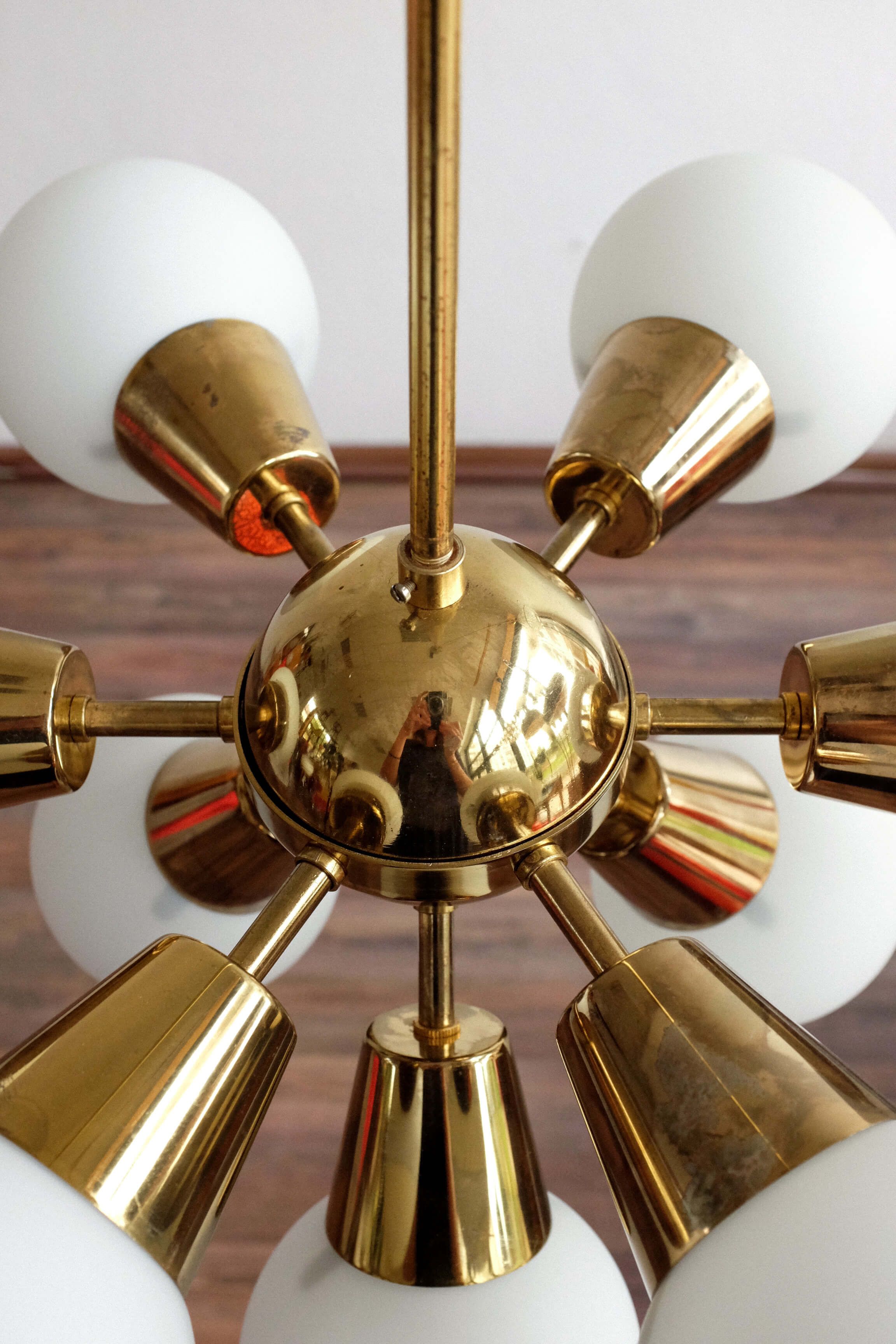 Vintage Czechoslovak Chandelier Sputnik by Kamenicky Senov, 1960s