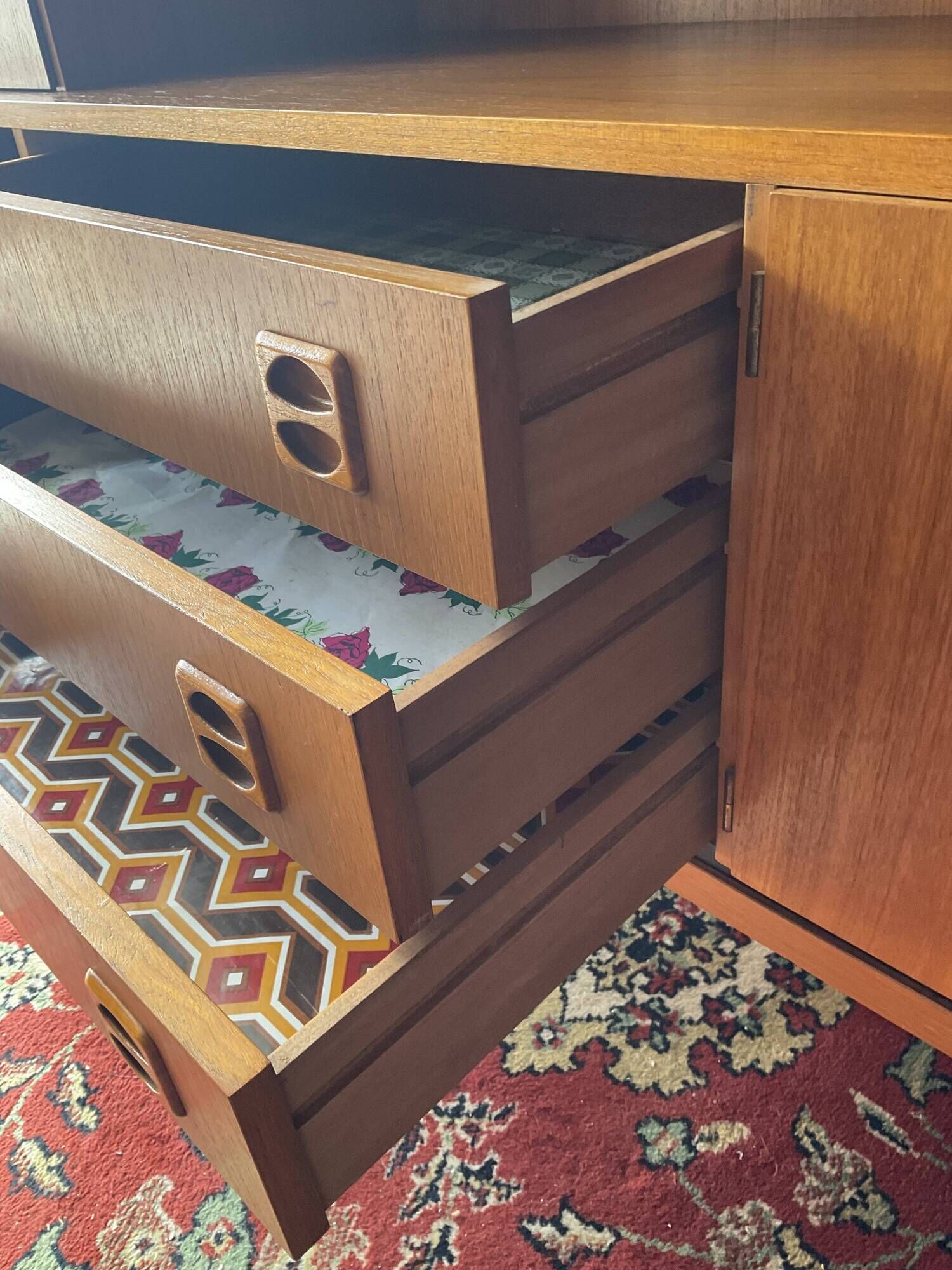 Buffet Enfilade Scandinavian bright bar from the 60s