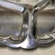 Stainless steel leaf-shaped dish