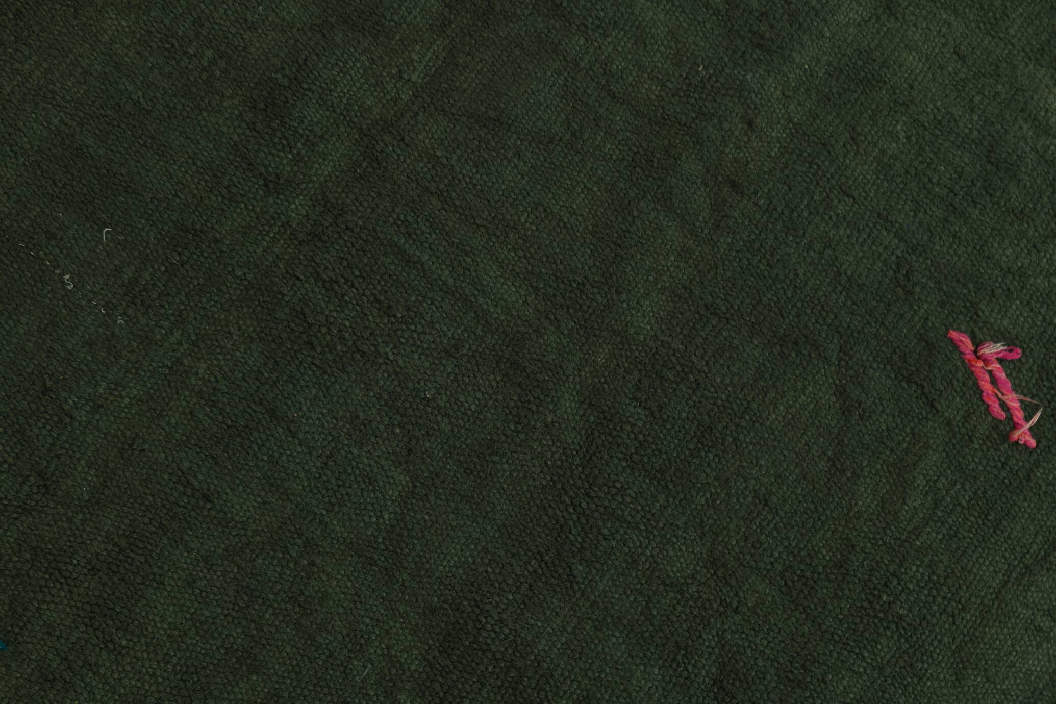 Tapis Kilim vintage vert 4x6, 132x199 cm