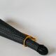 Black scoubidou bottle and brass support 1970