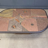 Vintage Paul Kingma style coffee table, 1980s