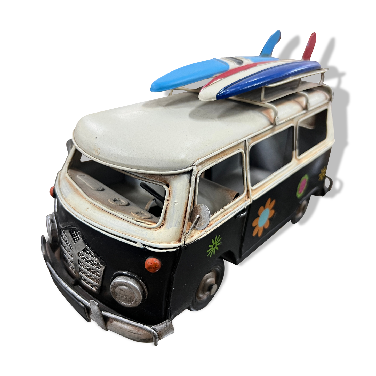 Voiture de camping vintage en miniature