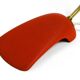 Rare Cosack Mid Century table lamp with red fine wrinkle finish and brass n