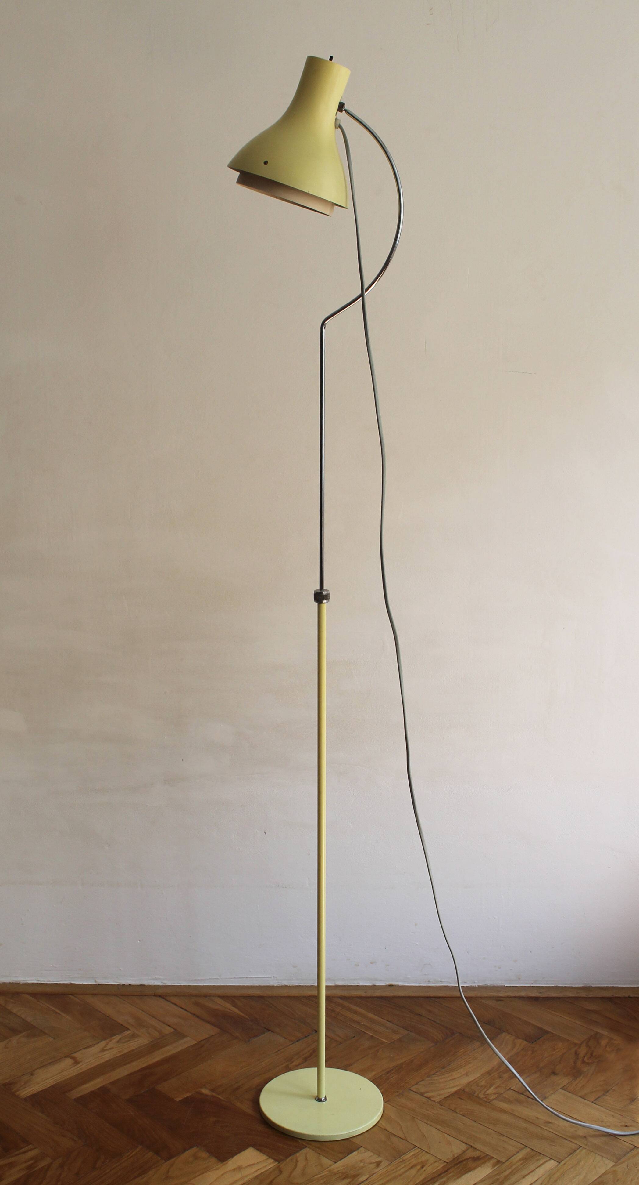 1960's Mid Century Floor Lamp by Josef Hurka