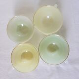 4 vintage harlequin cups in Arcopal 210183