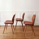 Set of 3 bistro chairs, Baumann, 1960