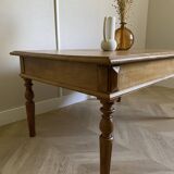 Large solid wood coffee table