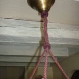 Marbled opalescent art deco pendant light Ø 35 cm