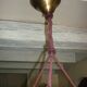 Marbled opalescent art deco pendant light Ø 35 cm