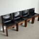 Chaises de salle à manger noires italiennes vintage et de collection par Afra et Tobia Scarpa