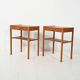 Pair of Scandinavian teak bedside tables from the 1960s