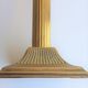 Paire de bougeoirs colonnes en laiton et bronze