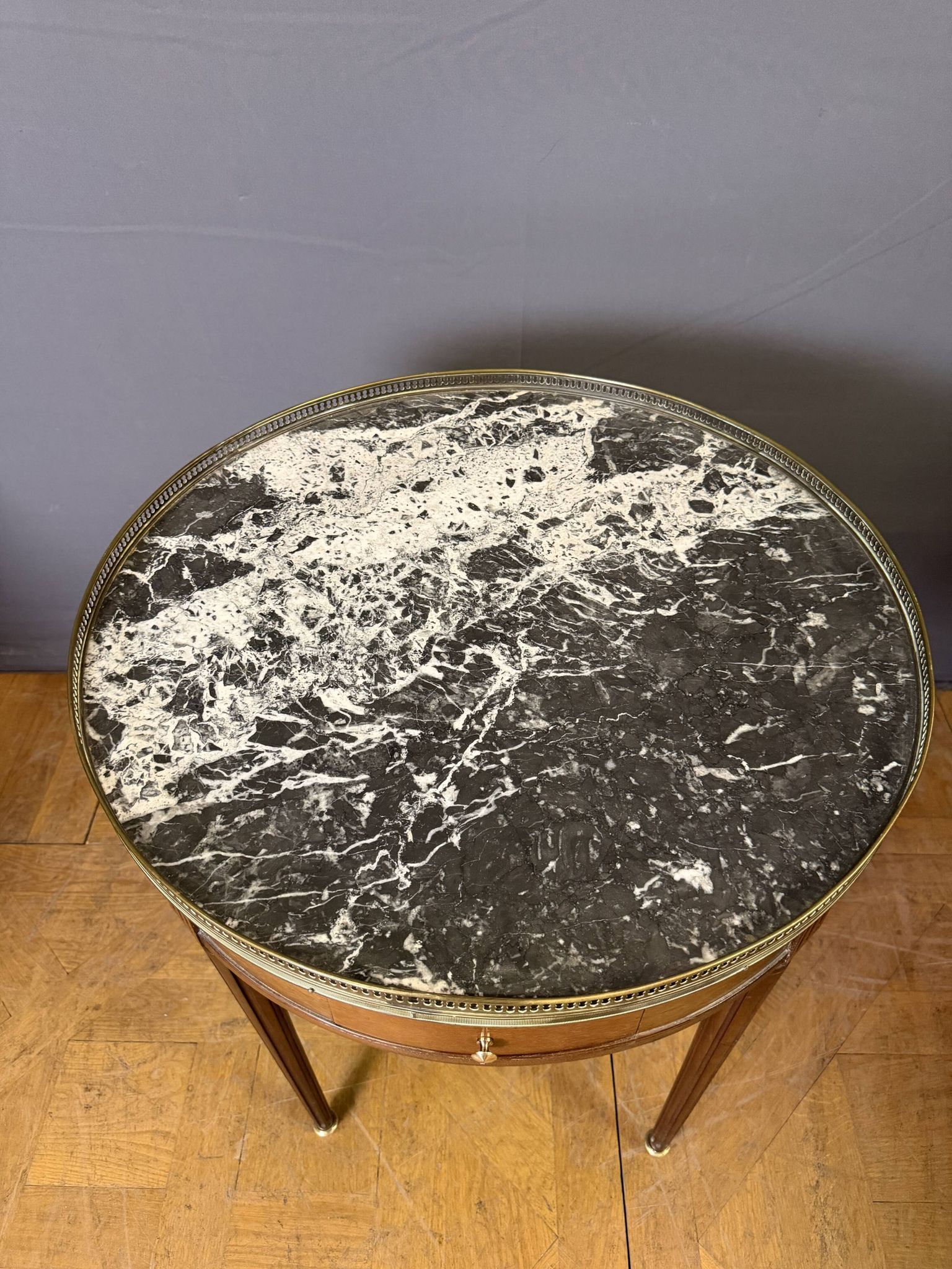 Table Bouillotte Louis XVI en Acajou XXème