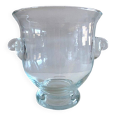 Gros Seau à Champagne ou Glace Rafraichissoir Vase Terrarium Verre Soufflé