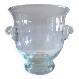 Large Champagne Bucket or Ice Cooler Vase Terrarium Blown Glass