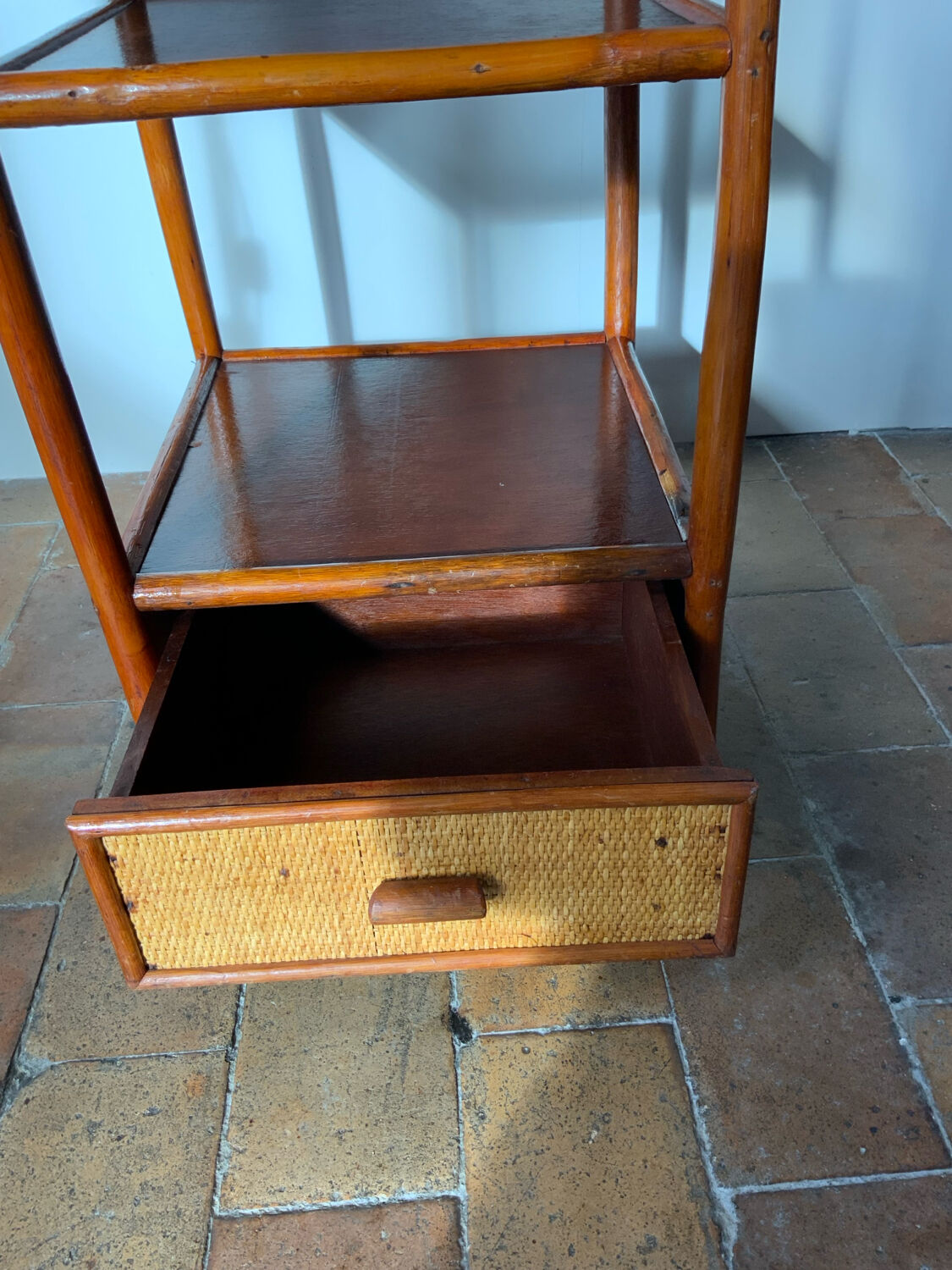 Vintage corner shelf