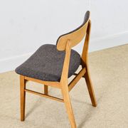 Ensemble de quatre chaises Farstrup danoises en chêne
