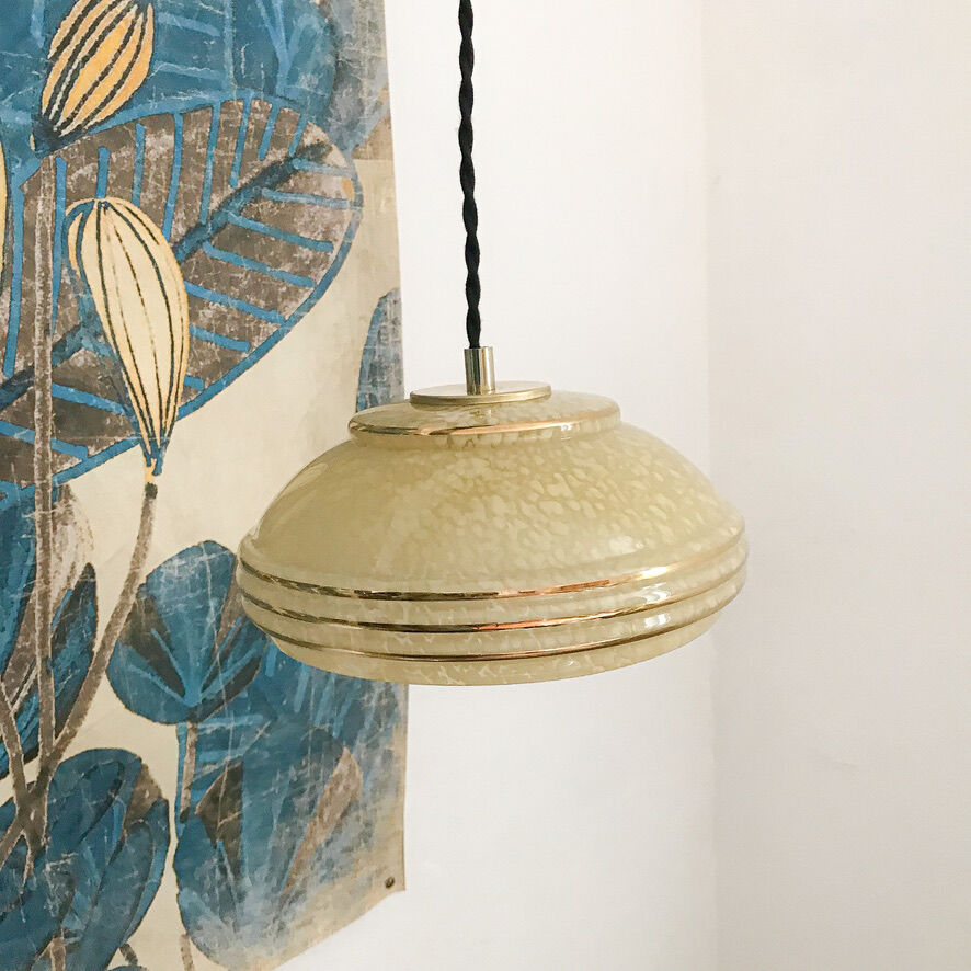 Clichy glass pendant lamp