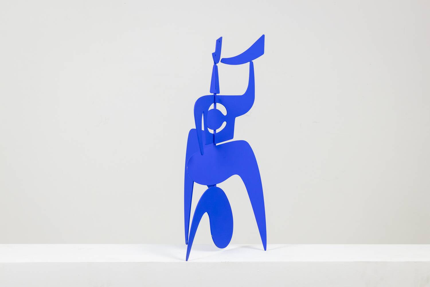 Antonine de Saint Pierre. Blue “Bugler” sculpture. Contemporary.