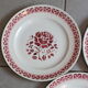 8 dessert plates Céranord St Amand model Nina