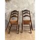 Paire de chaises en paille