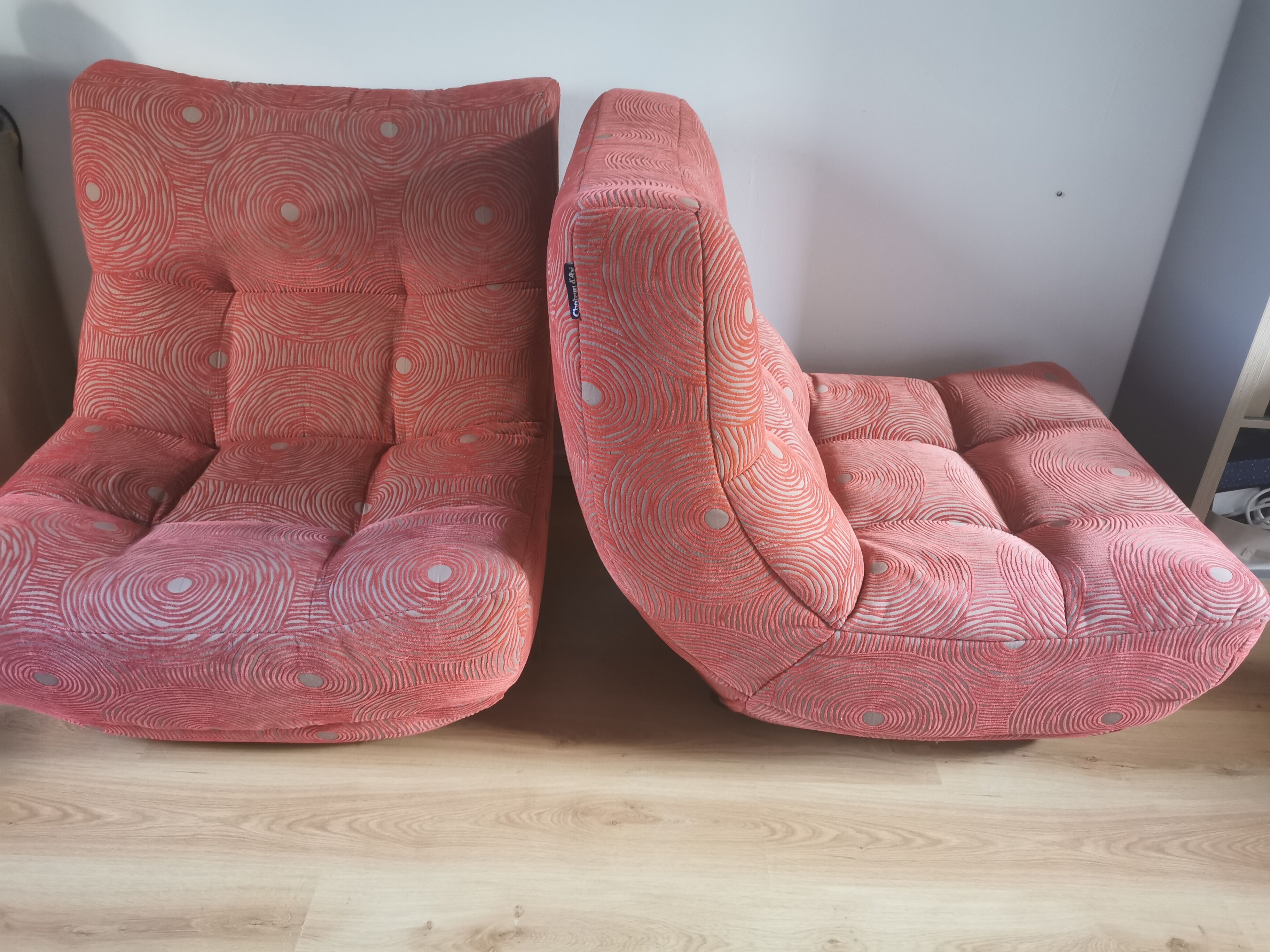 Armchairs Château d'Ax-modular sofa fabric, Model 1744