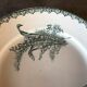 Flat hollow in earthenware st amandinoise st amand model lily of the valley