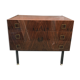 Lacquered 3-drawer chest with rosewood veneer.