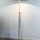 Glass and brass floor lamp