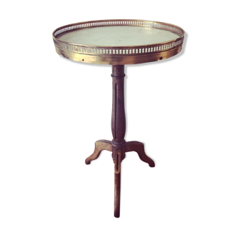 Louis XVI style marble and brass side table