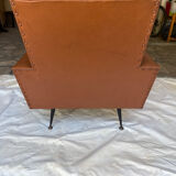 Pair of skaï armchairs