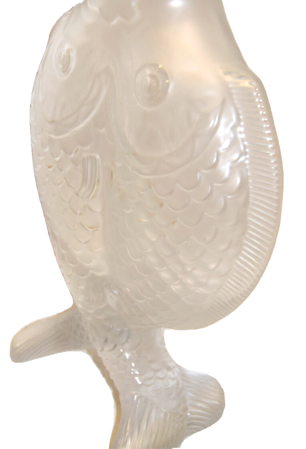 Crystal fish vase by bayel royal crystal of champagne