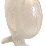 Crystal fish vase by bayel royal crystal of champagne