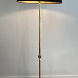 Lampadaire de parquet de style néoclassique en laiton à pieds griffes de la Maison Jansen