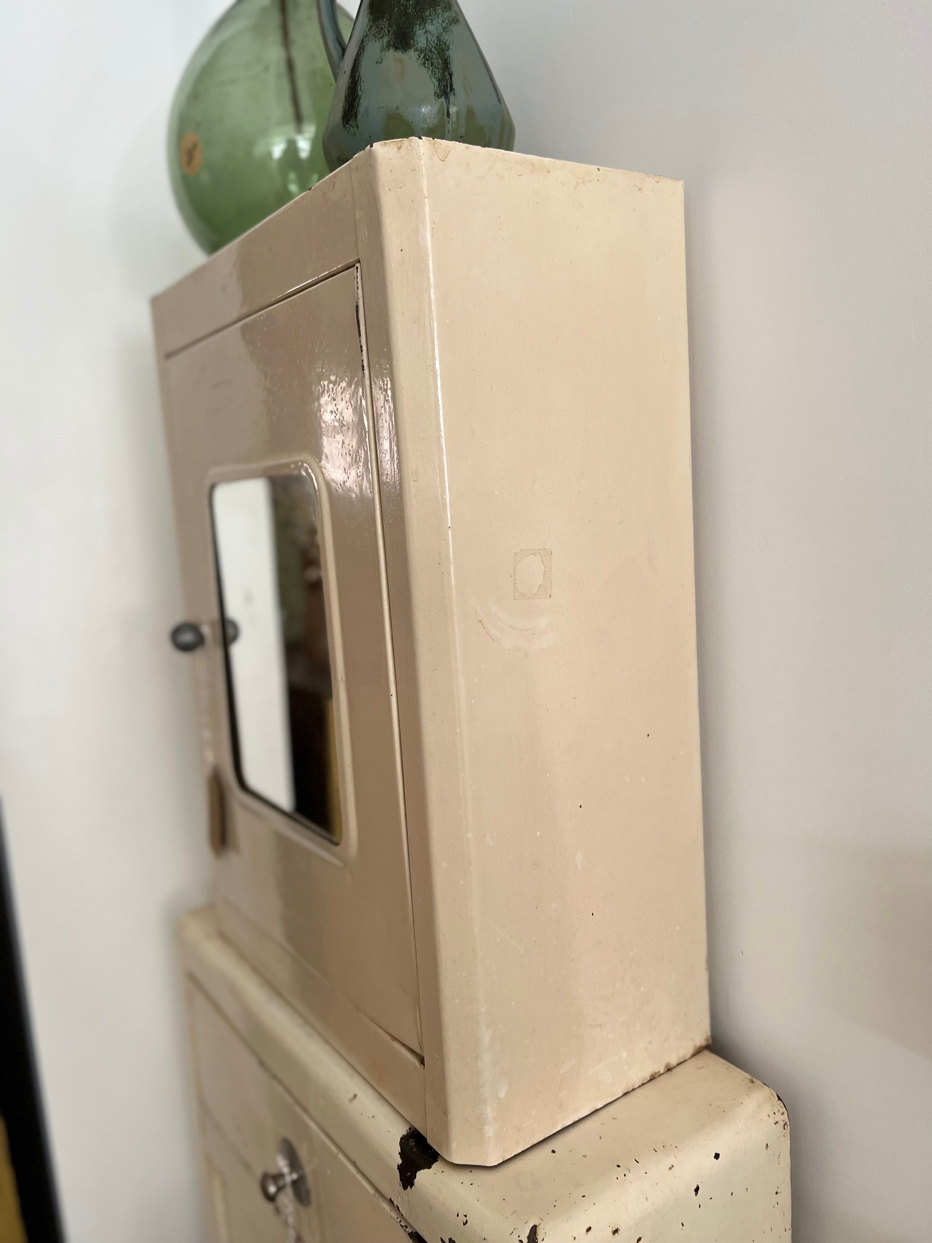 Vintage metal medicine cabinet