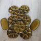 8 old GIEN oyster plates + 2 serving dishes