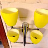 Fontana Arte, Set of 3 4-Light Wall Lamps, Murano Glass, Italy