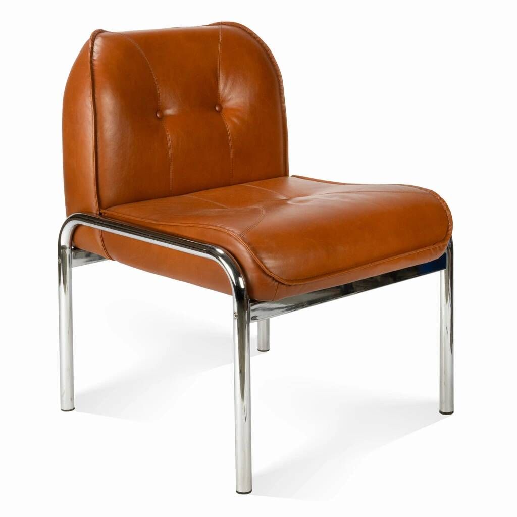 The 'Eurochair' leather armchair by Girsberger